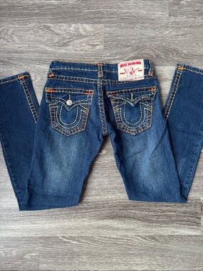 Early 2000s True Religion Low Waisted Indigo Jeans